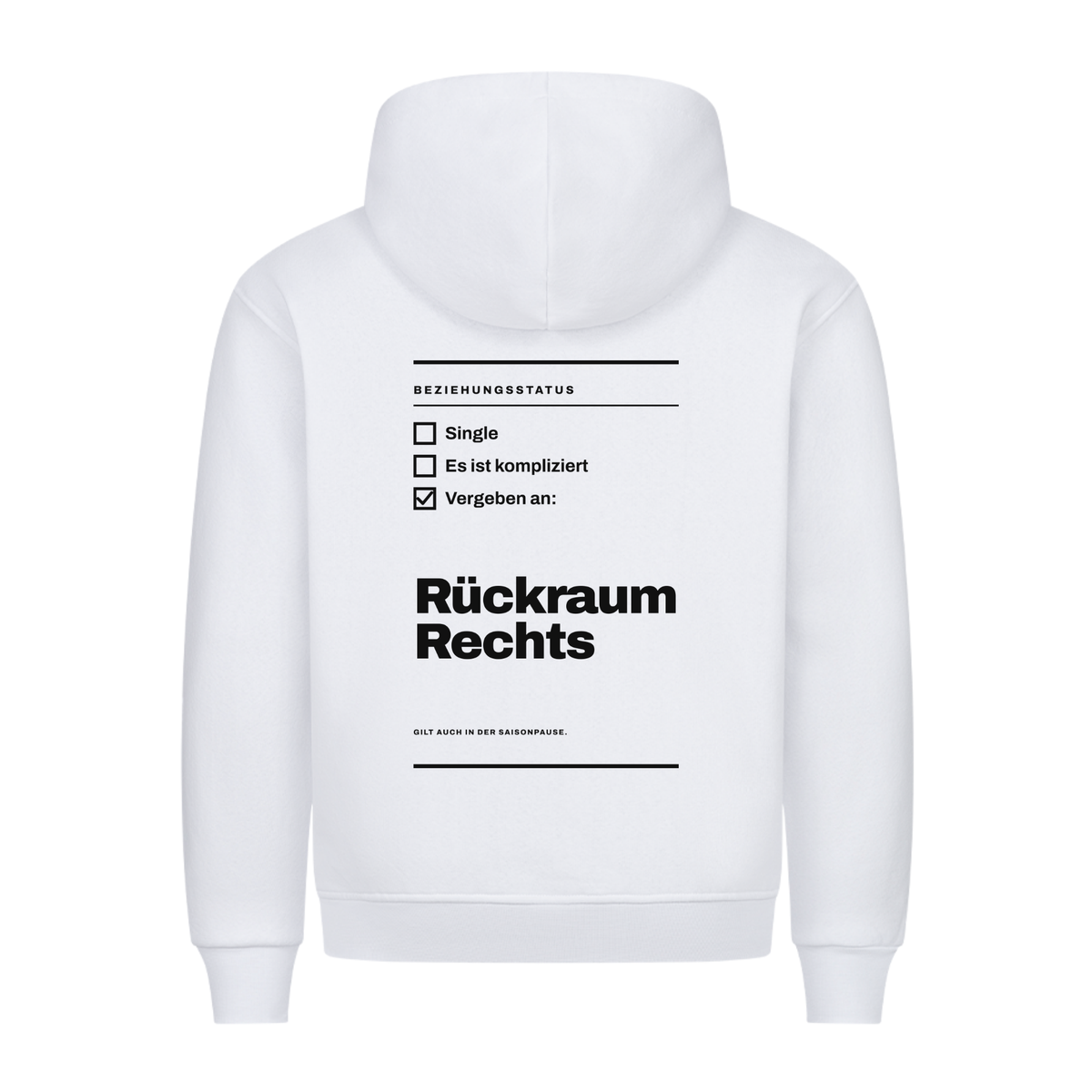 Handball Vergeben an Rückraum Rechts – Hoodie in Weiß