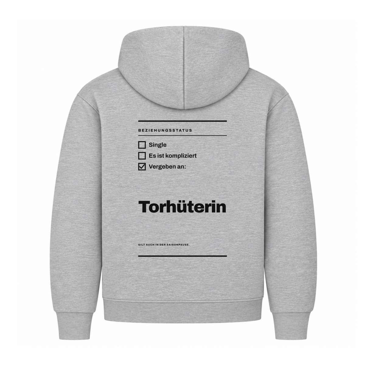 Handball Vergeben an Torhüterin – Hoodie in Grau