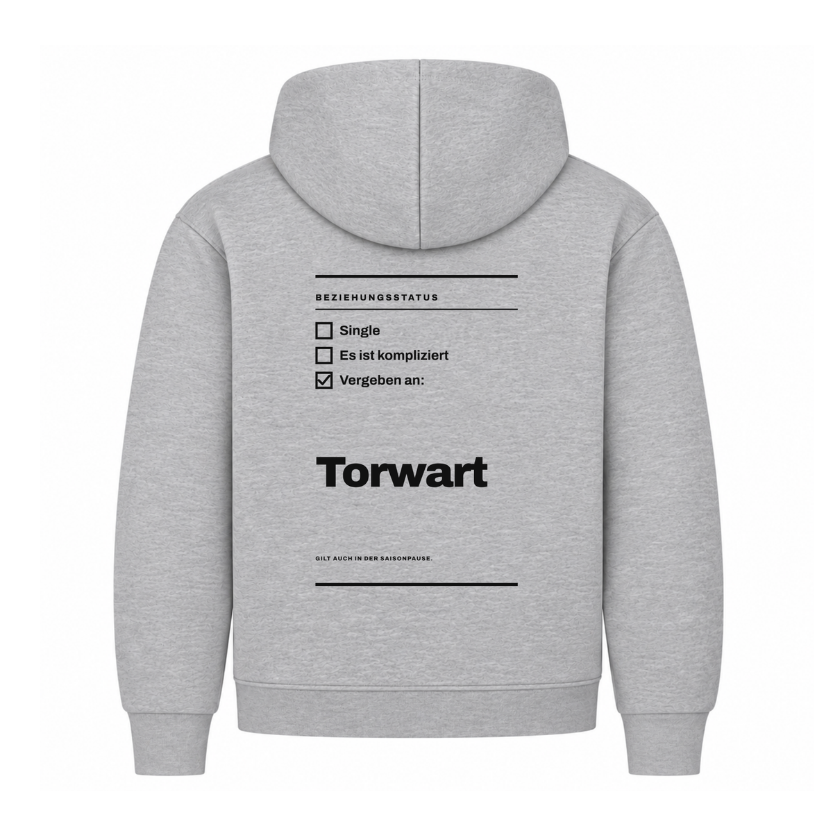 Handball Vergeben an Torwart – Hoodie in Grau