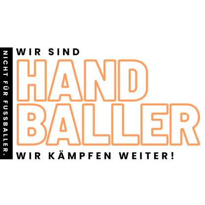 Oversized Hoodie - Wir sind Handballer - Nicht für Fussballer