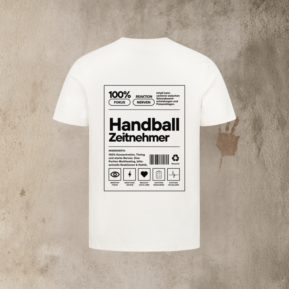 Unisex T-Shirt - Label Handball Zeitnehmer