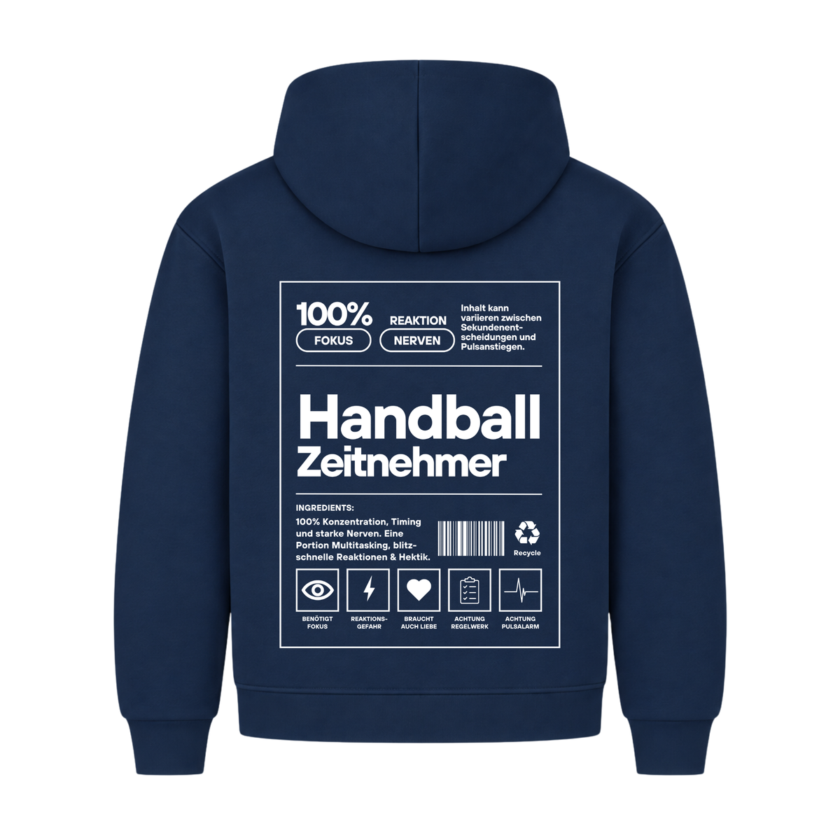 Handball Zeitnehmer Hoodie in Navy