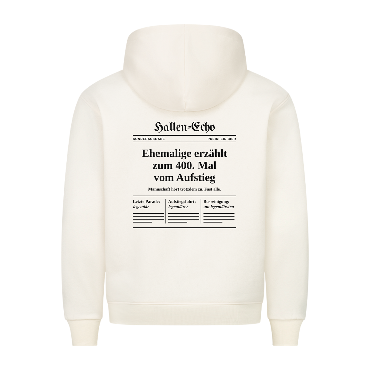 Handball Ehemalige – Hallen-Echo – Hoodie in Natural Raw