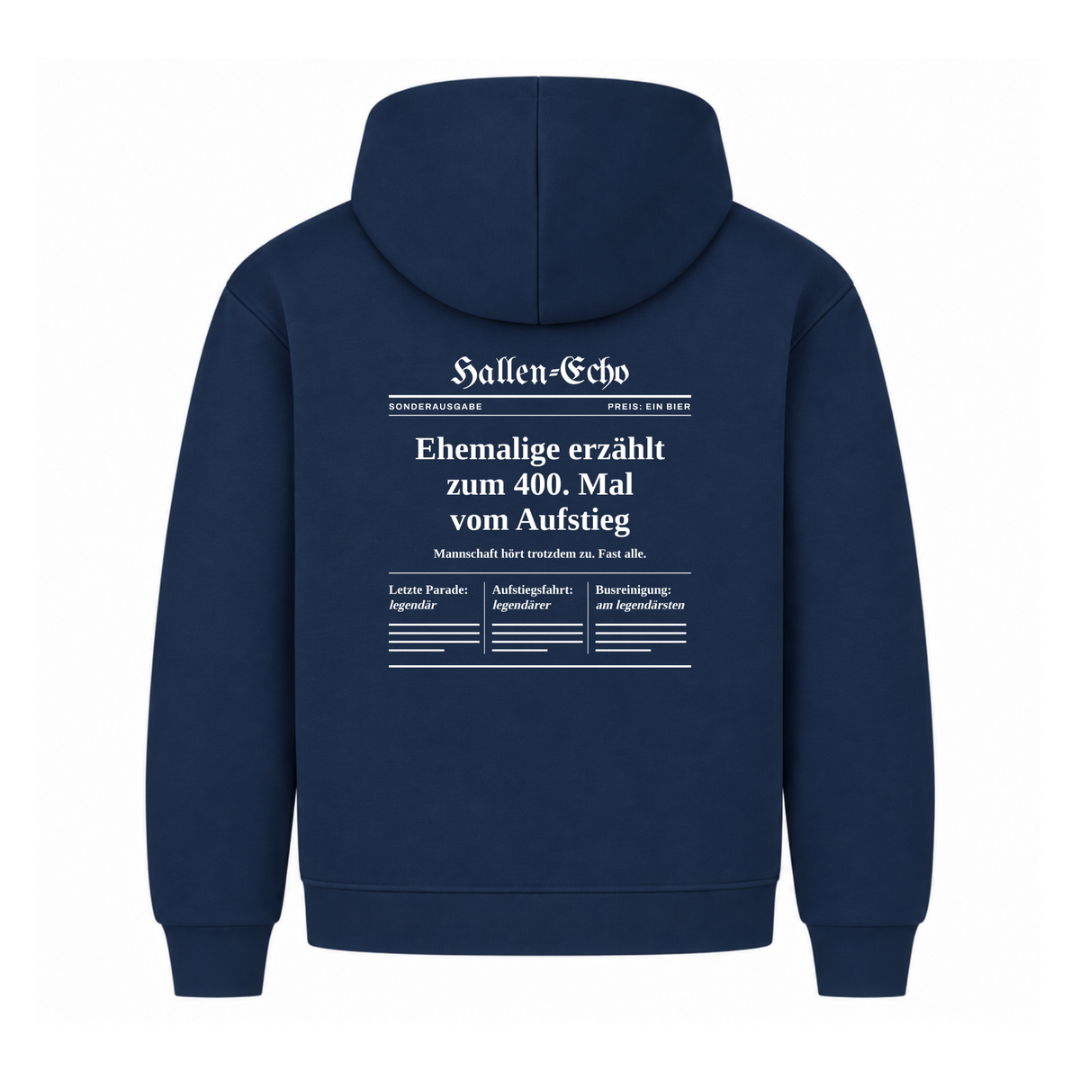 Handball Ehemalige – Hallen-Echo – Hoodie in Navy