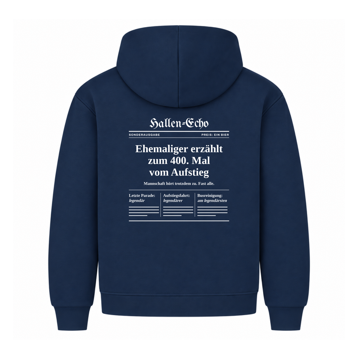 Handball Ehemaliger – Hallen-Echo – Hoodie in Navy