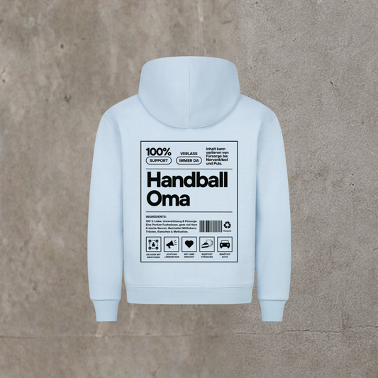 Damen Hoodie - Label Handball Oma