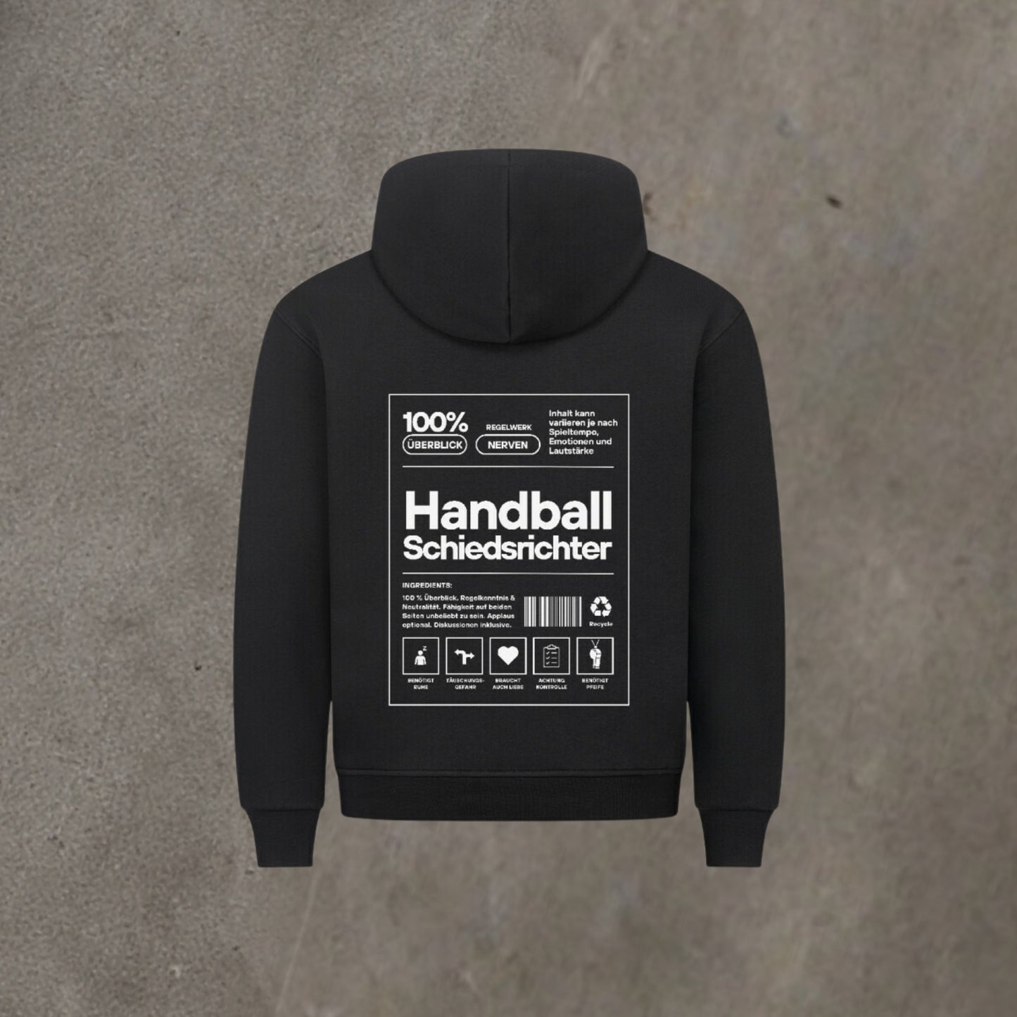 Unisex Hoodie - Label Handball Schiedsrichter